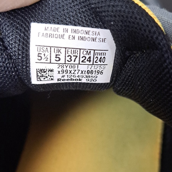 Reebok Zig Dynamica Running Shoes Big Kids 5.5 or Women's 7.5 24cm - Picture 11 of 17